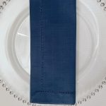 Navy Hemstitch Napkin