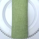 Sweet Pea Poly Burlap Napkin