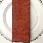 Terra Cotta Poly Burlap Napkin