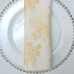 Maize Rose Garden Toile Napkin