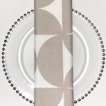 Neutral Mod Semicircle Napkin