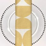 Sunshine Yellow Mod Semicircle Napkin