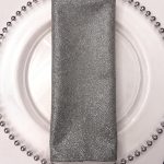 Pewter Pebblestone Metallic Napkin